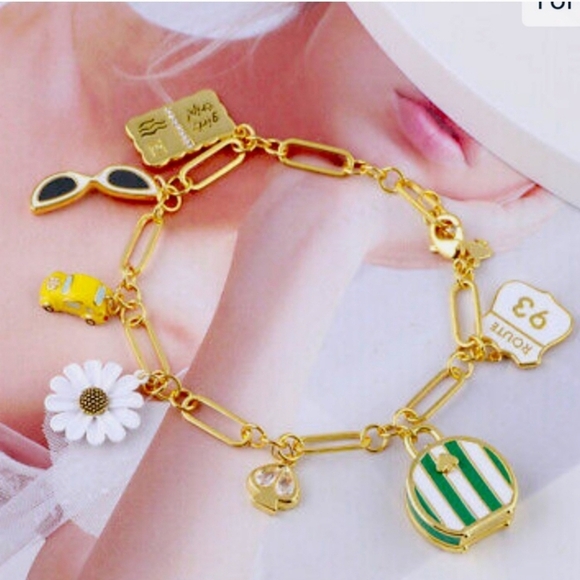 🔹️Kate spade 🔹️Off We Go Travel Charm Bracelet, Multi - Picture 6 of 9